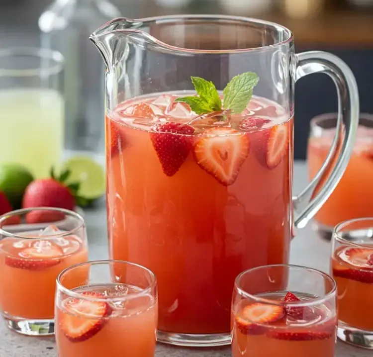 Freezer Strawberry Cosmopolitans