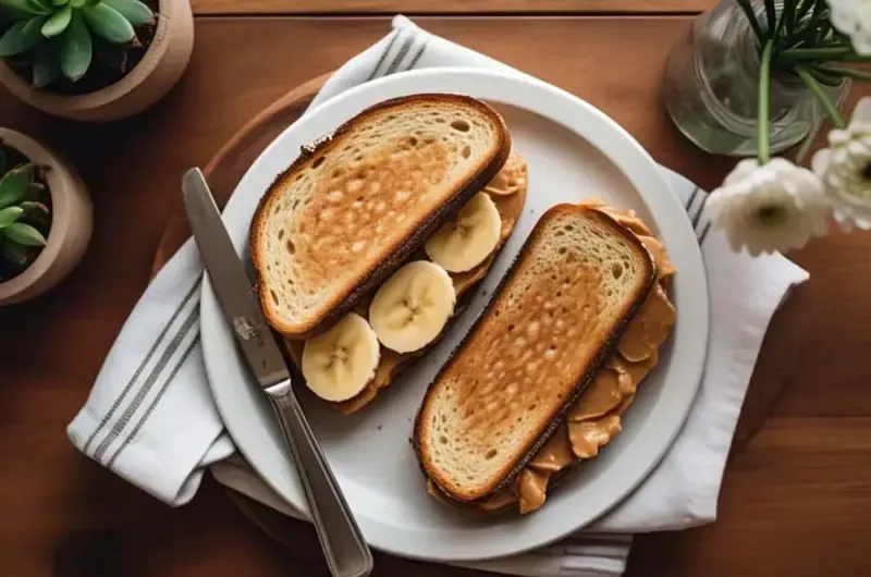Peanut Butter Grilled Sandwich Recipe